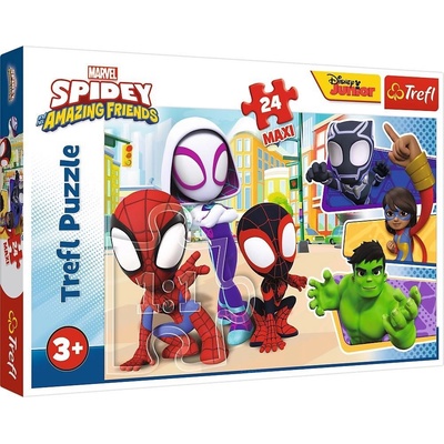 TREFL Spiderman Spidey a jeho úžasní přátelé MAXI 24 dielov