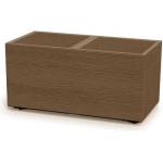 Prosperplast Двойна кашпа Prosperplast Madera Eco Wood, 77 × 38, 5 × 37 см, кафява