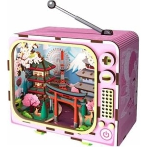 Mikro Дървен строителен комплект планина Фуджи със светлина, 129 бр. | Woodworks (610844)