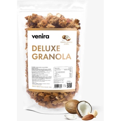 Venira deluxe granola, kokos, mandle a kešu 350 g – Zbozi.Blesk.cz