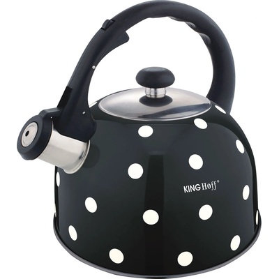 Kinghoff KH-1051 Емайлиран чайник със свирка, 2.6L (KH-1051)