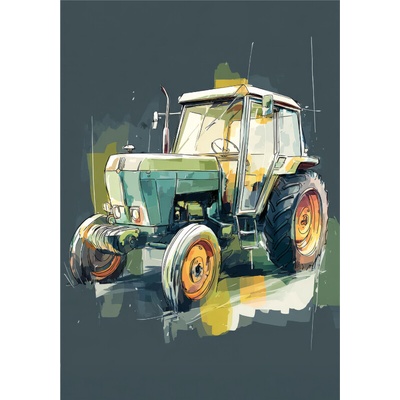Takoy Panel na ušití deky Wellsoft fleece 140x200 kouzelný traktor