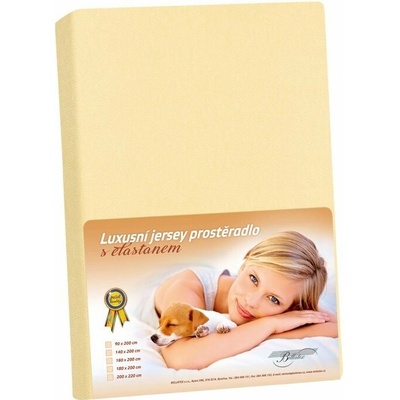 Bellatex prostěrdlo KL4 Jersey s elastanem vanilkové 180x200