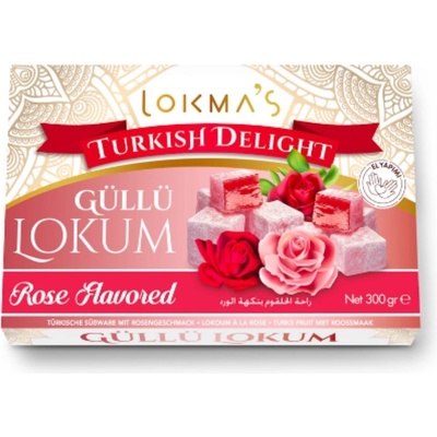 LOKMAS Lokum růže Güllü Lokum 300 g