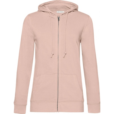 Dámská mikina na zip Organic bledě růžová