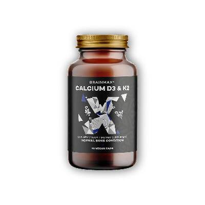 BrainMax Calcium D3 K2, vápník s vitamínem D3 K2, 90 rostlinných kapslí