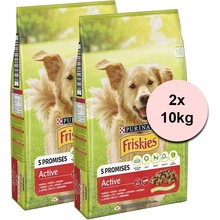 Purina Friskies VitaFit Active s hovězím 2 x 10 kg