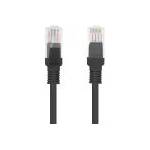 Lanberg Пач кабел Lanberg CAT. 5E UTP RJ-45 20m, черен (PCU5-10CC-2000-BK)