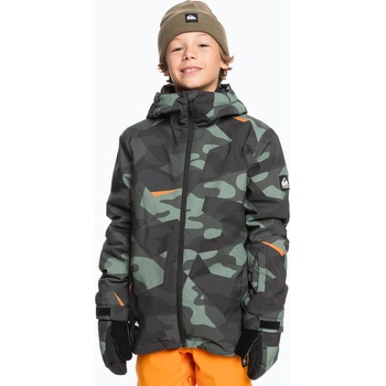 Quiksilver Детско яке за сноуборд Quiksilver Mission Printed block puzzle camo sea spray