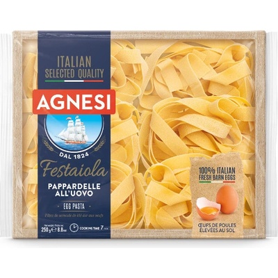 Agnesi Pappardelle nudle extra široké vaječné 12 x 250 g