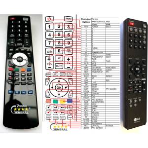 GENERAL LG AKB36087405 - съвместимо дистанционно управление на марката General (AKB36087405) Дистанционно