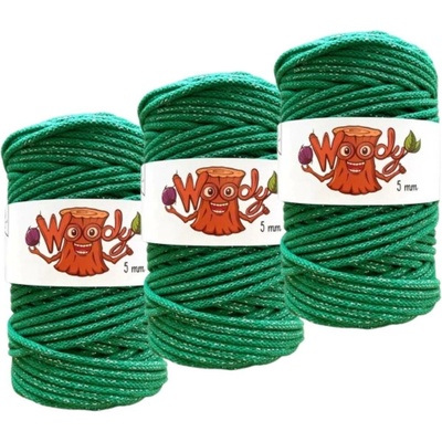 Woody Crafts 3x Woody 5 mm – Vánoční zelená (100m)