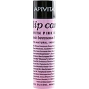 Apivita Lip Care Pink Rose hydratační balzám s regeneračním účinkem (Organic Beeswax & Olive Oil) 4,4 g