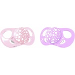 Twistshake Комплект от 2 залъгалки Twistshake Pacifier - Розова и лилава, от 0 до 6 месеца (78286) - baby