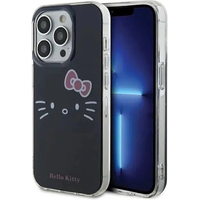 Hello Kitty Кейс Hello Kitty IML Kitty Face за iPhone 13 Pro Max, черен (Hel000019-0)