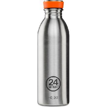 24Bottles Бутилка за вода Urban Bottle Basic 500 мл сребърна (Steel Life 055)