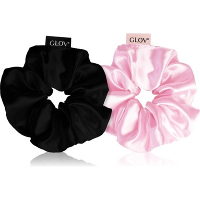 GLOV Scrunchies S gumičky do vlasů Pink/Black 2 ks