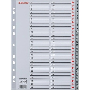 ESSELTE Регистър esselte a/4 пластмаса 1-54 сив 100109 (100109)