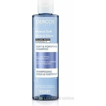VICHY Dercos Mineral Soft jemný posilňujúci šampón 200 ml