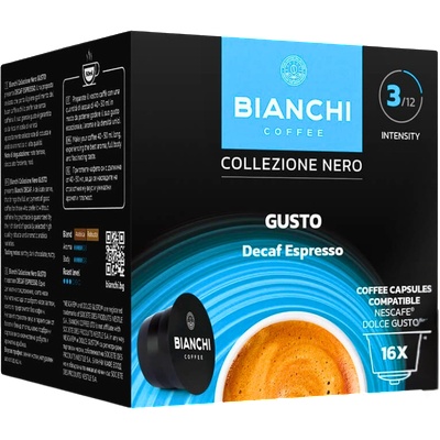 Bianchi Кафе капсули Bianchi Gusto Decaf Espresso Dolce Gusto, 16бр