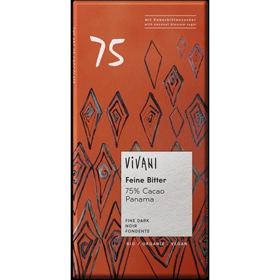 Vivani horká čokoláda 75% Panama BIO 80 g
