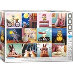 EUROGRAPHICS Пъзел Eurographics от 1000 части - Забавни зайчета (60005693)