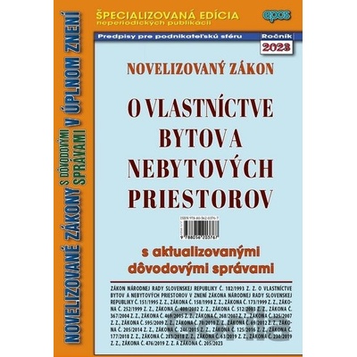 Novelizovaný zákon o vlastníctve bytov a nebytových priestorov 9/2023