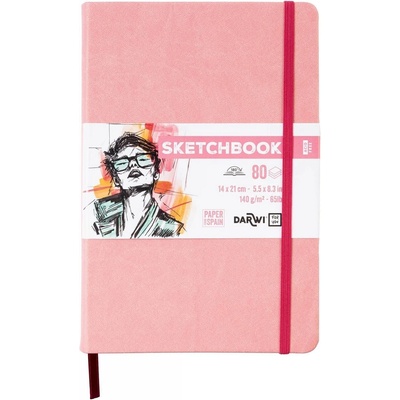 Darwi Dfy Скицник 80 14 x 21 cm 140 g Soft Pink (DF80014210009C)
