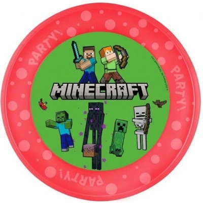 Plastový tanier Pixel Minecraft 21 cm GoDan