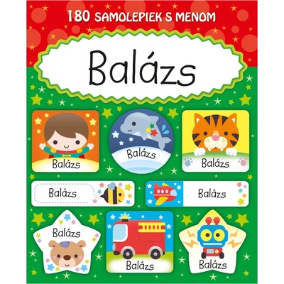 ARGUS Veselé nálepky samolepky s menom Balázs