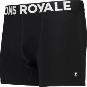 Mons Royale Мъжко мериносово термобельо Mons Royale Hold 'em Shorty Boxer Merino base layer - Black III - размер XXL (015-0871-1115)