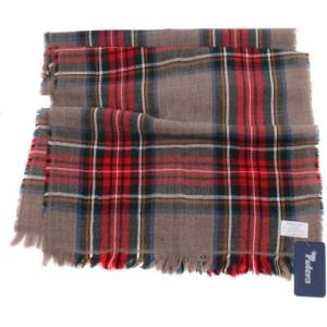  Дамски шал Pulcra Edinburgo 47x200, Червен/Кафяв