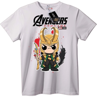 NOONEBRAND Тениска Loki Chibi Avengers Endgame - M, Black