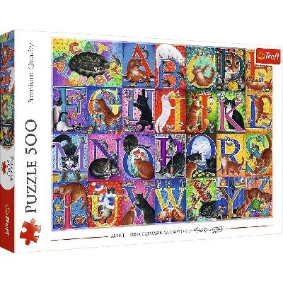 Trefl Пъзел Trefl от 500 части - Котешка азбука (37527)