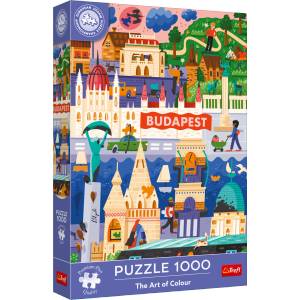 Trefl - Puzzle Premium Plus: The Art of Colour: Budapest, Hungary - 1 000 piese