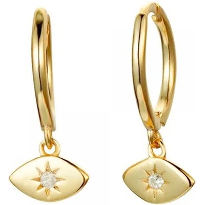 Majya stříbrné náušnice IRIS pozlacené 10409