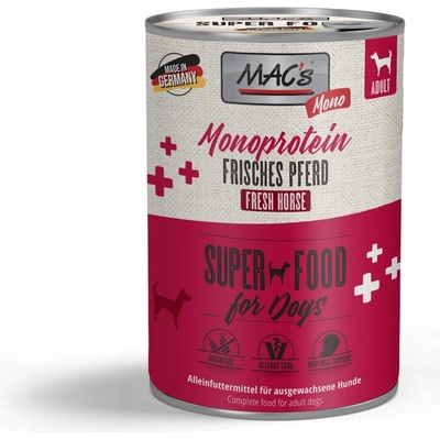 MAC's Dog Mono Sensitive konské 400 g