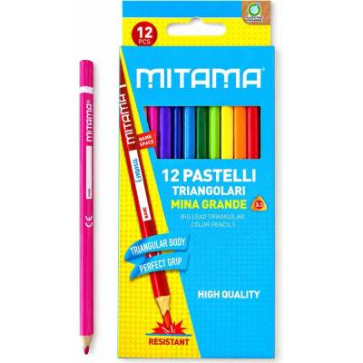 Mitama barevné trojhranné pastelky 12 barev 61991 MT61991