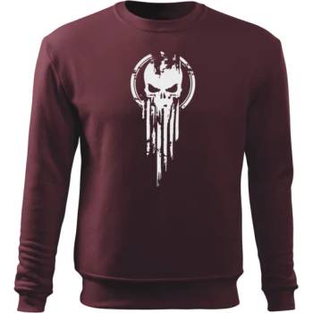Image 1 of DRAGOWA мъжки суитшърт Череп, бордо, 300г/м2 (5405)