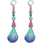 Dannyra Обици с листенца от естествена орхидея, кристали Swarovski и перли Princess Orchid Dannyra Jewels