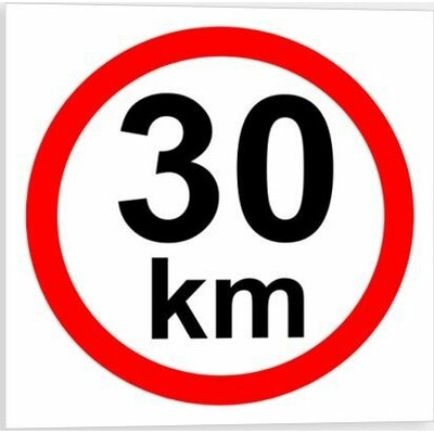Traiva s.r.o. Omezení rychlosti 30 km/h Verze: Samolepka 210 x 210 mm tl. 0.1 mm - Kód: 07935