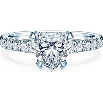 Savicki Zásnubný prsteň Share Your Love biele zlato laboratórne diamanty SYL P HE 100 LAB B