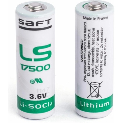 Saft Литиево тионил хлоридна батерия 3, 6V 3, 4Ah A LS17500/STD/с пъпка/ SAFT (SAFT-BL-LS17500)
