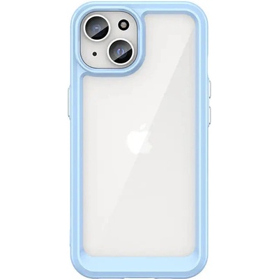 HQWear Кейс с гъвкава рамка HQWear Outer Space за iPhone 15 Plus, син (9145576279625)