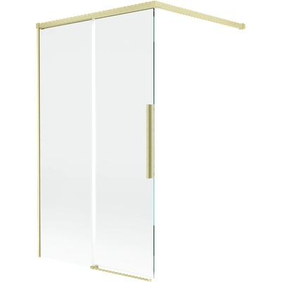 Mexen Rox двукрилен за душ 100 x 150 cm, прозрачен, златен четкан - 8C9-100-003-55-00 (8C9-100-003-55-00)