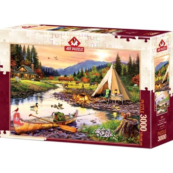 Art Puzzle Пъзел Art Puzzle от 3000 части - Приятели на къмпинг (5520)