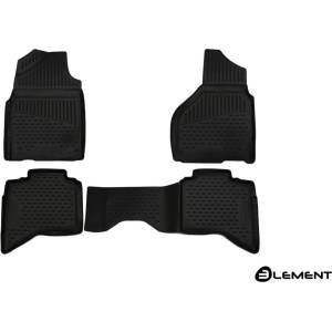 Element 3D Гумени стелки за DODGE Ram 1500/2500/3500 (2012-2018) Quad cab (USA) 4 pcs (ELEMENT3D1309210)