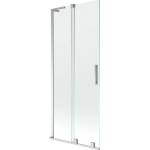 Mexen Velar L двукрилен плъзгащ се параван за вана 85 x 150 cm, прозрачен, хром - 896-085-003-01-01 (896-085-003-01-01)