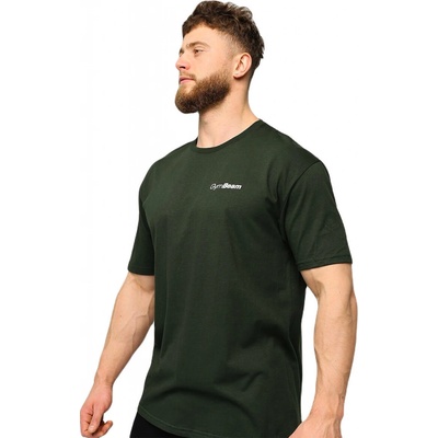 GymBeam Tričko Basic Green Zelená