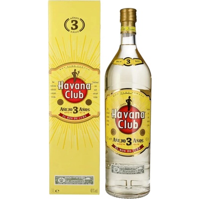 Havana Club Añejo 40% 3y 3 l (čistá fľaša)